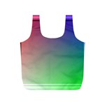 3d Rgb Glass Frame Full Print Recycle Bags (S)  Back