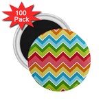 Colorful Background Of Chevrons Zigzag Pattern 2.25  Magnets (100 pack)  Front