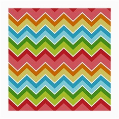 Colorful Background Of Chevrons Zigzag Pattern Medium Glasses Cloth by Simbadda