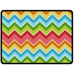 Colorful Background Of Chevrons Zigzag Pattern Fleece Blanket (large) 