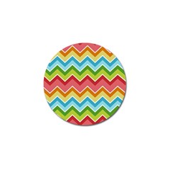 Colorful Background Of Chevrons Zigzag Pattern Golf Ball Marker (4 Pack) by Simbadda
