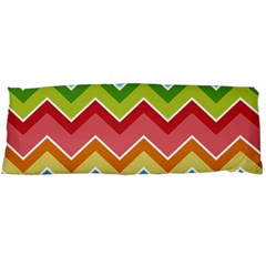 Colorful Background Of Chevrons Zigzag Pattern Body Pillow Case (dakimakura) by Simbadda