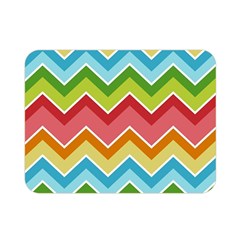 Colorful Background Of Chevrons Zigzag Pattern Double Sided Flano Blanket (mini)  by Simbadda