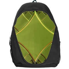 Fractal Green Diamonds Background Backpack Bag by Simbadda