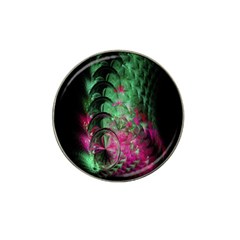 Pink And Green Shapes Make A Pretty Fractal Image Hat Clip Ball Marker