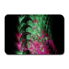 Pink And Green Shapes Make A Pretty Fractal Image Plate Mats