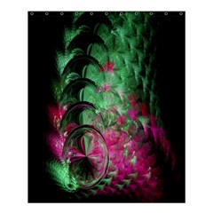 Pink And Green Shapes Make A Pretty Fractal Image Shower Curtain 60  x 72  (Medium) 
