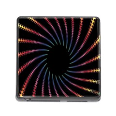 Fractal Black Hole Computer Digital Graphic Memory Card Reader (square) by Simbadda