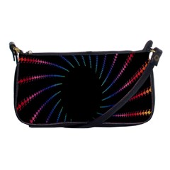 Fractal Black Hole Computer Digital Graphic Shoulder Clutch Bags