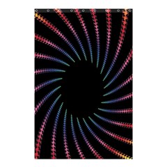 Fractal Black Hole Computer Digital Graphic Shower Curtain 48  X 72  (small) 