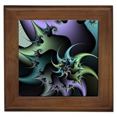 Fractal Image With Sharp Wheels Framed Tiles by Simbadda