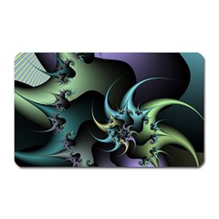 Fractal Image With Sharp Wheels Magnet (rectangular) by Simbadda