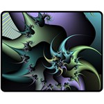 Fractal Image With Sharp Wheels Double Sided Fleece Blanket (Medium)  58.8 x47.4  Blanket Front