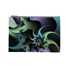 Fractal Image With Sharp Wheels Cosmetic Bag (large)  by Simbadda