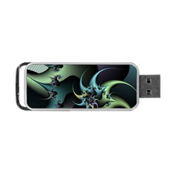 Fractal Image With Sharp Wheels Portable Usb Flash (two Sides) by Simbadda