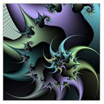 Fractal Image With Sharp Wheels Large Satin Scarf (Square) Front