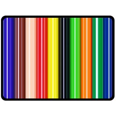 Stripes Colorful Striped Background Wallpaper Pattern Double Sided Fleece Blanket (large)  by Simbadda