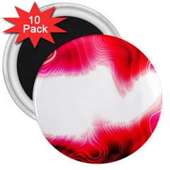 Abstract Pink Page Border 3  Magnets (10 Pack)  by Simbadda