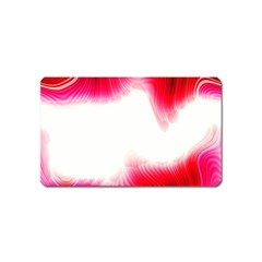 Abstract Pink Page Border Magnet (name Card) by Simbadda