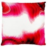 Abstract Pink Page Border Large Flano Cushion Case (Two Sides) Front