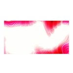 Abstract Pink Page Border Satin Wrap Front