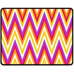 Colorful Chevrons Zigzag Pattern Seamless Double Sided Fleece Blanket (Medium)  58.8 x47.4  Blanket Front