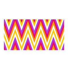 Colorful Chevrons Zigzag Pattern Seamless Satin Wrap