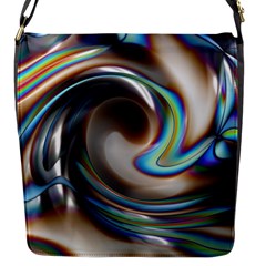 Twirl Liquid Crystal Flap Messenger Bag (s) by Simbadda