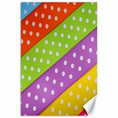 Colorful Easter Ribbon Background Canvas 24  X 36  by Simbadda