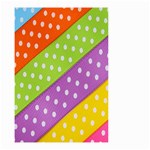 Colorful Easter Ribbon Background Small Garden Flag (Two Sides) Back