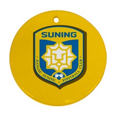 Jiangsu Suning F C  Round Ornament (two Sides) by Valentinaart