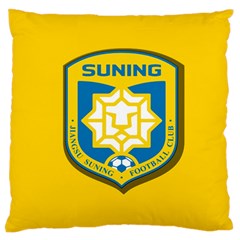 Jiangsu Suning F C  Standard Flano Cushion Case (one Side) by Valentinaart