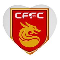 Hebei China Fortune F C  Heart Ornament (two Sides) by Valentinaart