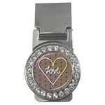 I Love You Love Background Money Clips (CZ)  Front