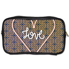 I Love You Love Background Toiletries Bags