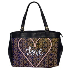 I Love You Love Background Office Handbags by Simbadda