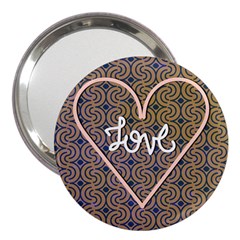 I Love You Love Background 3  Handbag Mirrors