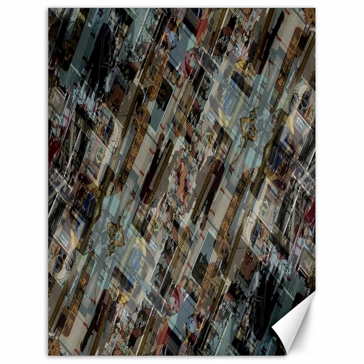 Abstract Chinese Background Created From Building Kaleidoscope Canvas 18  x 24  