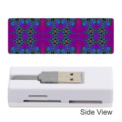 Purple Seamless Pattern Digital Computer Graphic Fractal Wallpaper Memory Card Reader (stick)  by Simbadda