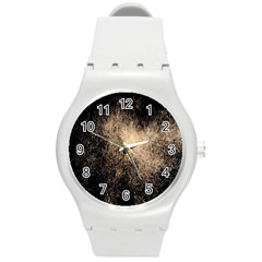 Fireworks Party July 4th Firework Round Plastic Sport Watch (m) by Simbadda