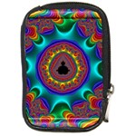 3d Glass Frame With Kaleidoscopic Color Fractal Imag Compact Camera Cases Front