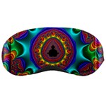 3d Glass Frame With Kaleidoscopic Color Fractal Imag Sleeping Masks Front