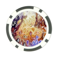 Space Abstraction Background Digital Computer Graphic Poker Chip Card Guard by Simbadda