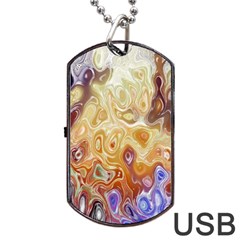 Space Abstraction Background Digital Computer Graphic Dog Tag Usb Flash (one Side) by Simbadda