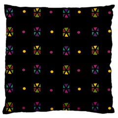 Abstract A Colorful Modern Illustration Black Background Standard Flano Cushion Case (one Side) by Simbadda