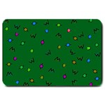 Green Abstract A Colorful Modern Illustration Large Doormat  30 x20  Door Mat