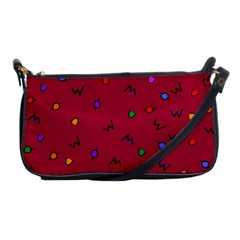 Red Abstract A Colorful Modern Illustration Shoulder Clutch Bags