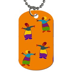 A Colorful Modern Illustration For Lovers Dog Tag (one Side) by Simbadda