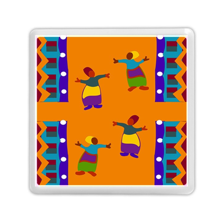 A Colorful Modern Illustration For Lovers Memory Card Reader (Square) 