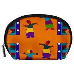 A Colorful Modern Illustration For Lovers Accessory Pouches (large)  by Simbadda